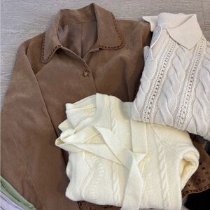 Lot of Women’s Clothing size large (sweater, blouses, trousers, & more!)